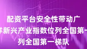 配资平台安全性带动广州海洋新兴产业指数位列全国第一梯队
