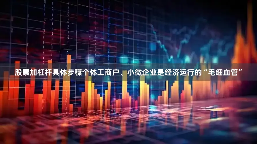 股票加杠杆具体步骤　　个体工商户、小微企业是经济运行的“毛细血管”