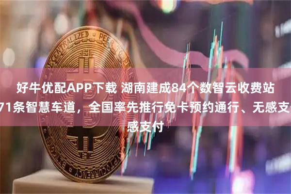 好牛优配APP下载 湖南建成84个数智云收费站671条智慧车道，全国率先推行免卡预约通行、无感支付